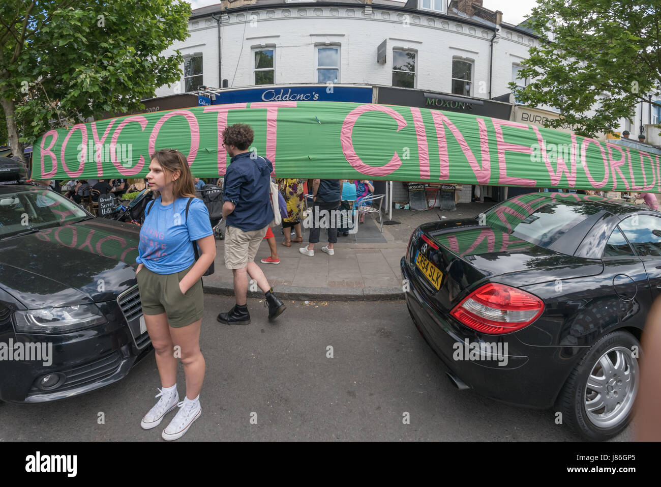 London, UK. 27th May, 2017. Workers from East Dulwich Picturehouse have