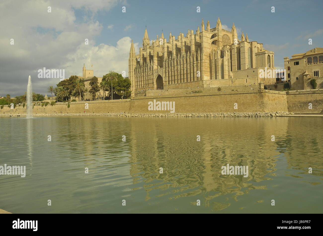 Cathedral de la Seu at Palma de Majorca-Cathedrale de la ville de Palma de Majorque Stock Photo