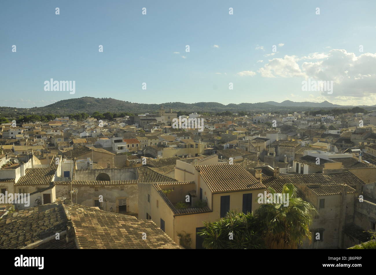 Alçudia town in Majorca-Ville d'Alçudia à Majorque Stock Photo