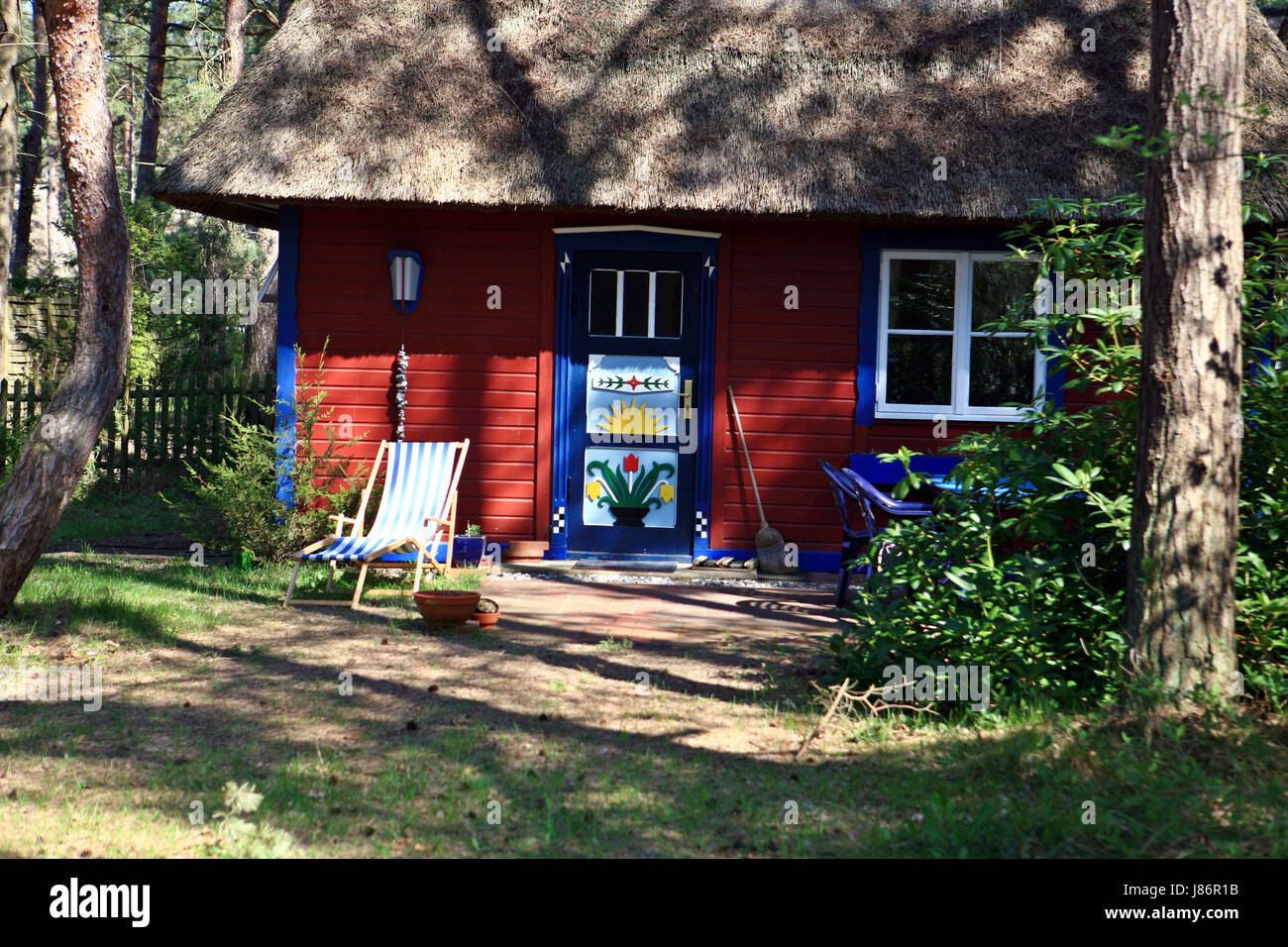traditional reed house Stock Photo Alamy