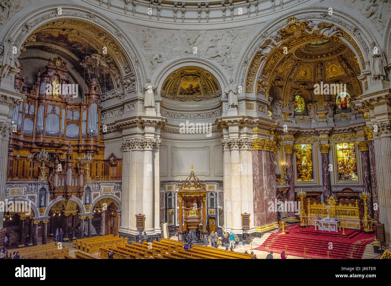 The Cathedral of Berlin is the largest church in the city, and it ...