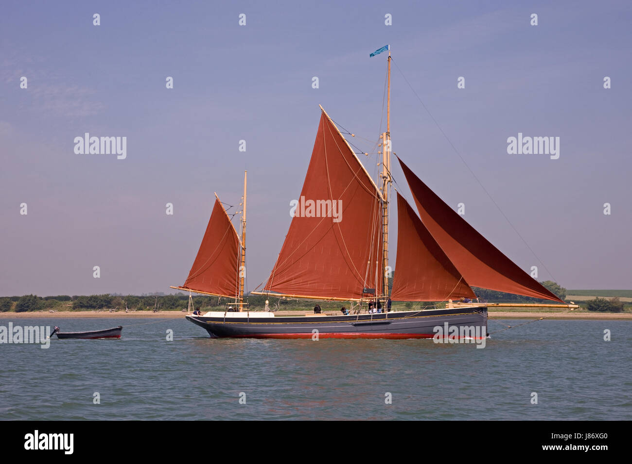 traditional, fishing, boat, smack, sailing, rowing boat, sailing boat, Stock Photo