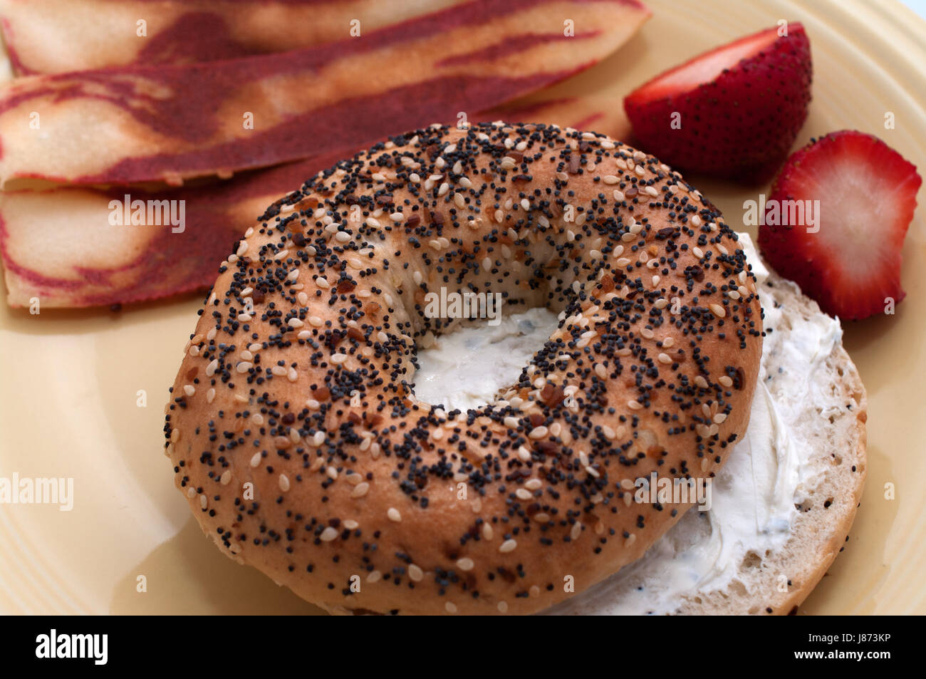 grain, seed, bagel, bacon, sesame, nutrition, healthy, food, breakfeast