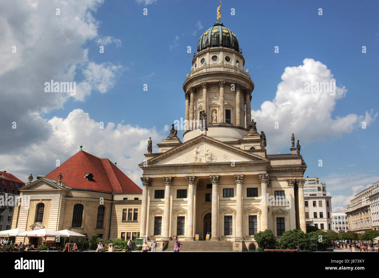 cathedral, berlin, middle, church, huguenots, reforms, franzsischer, Stock Photo