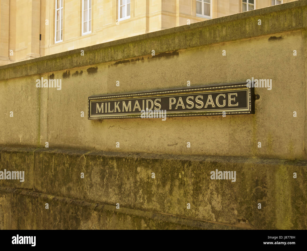 Milkmaids Passage in London Stock Photo