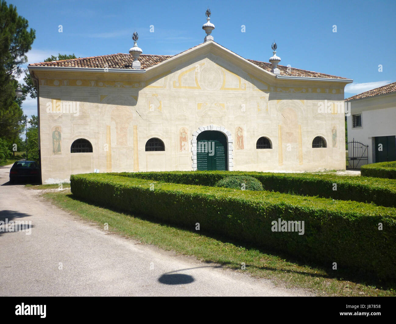 italy baroque sights sightseeing villa worth seeing annex outbuilding building Stock Photo