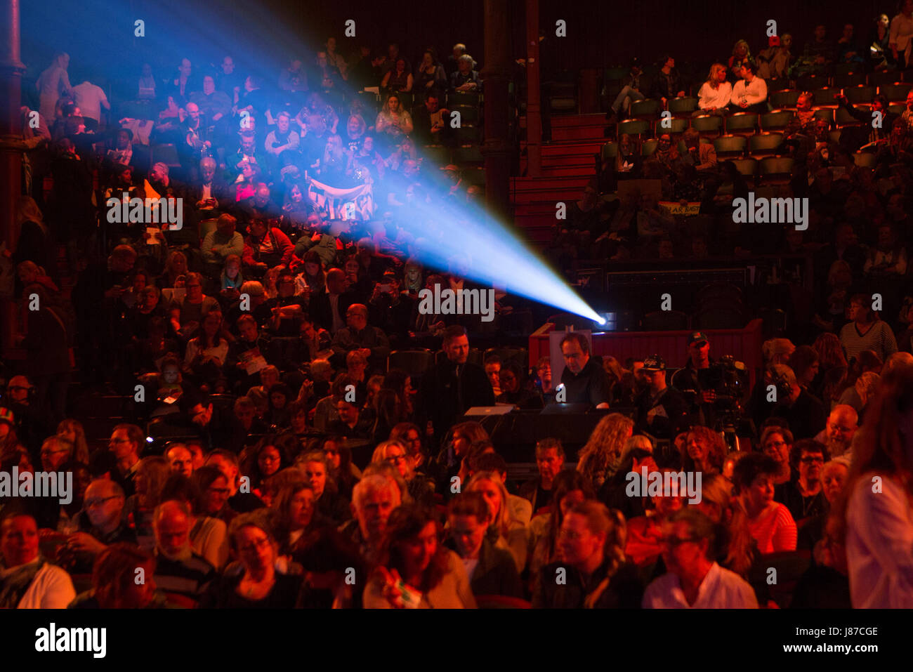 The audience before the performance at Circus, Stockholm, Sweden. Stock Photo