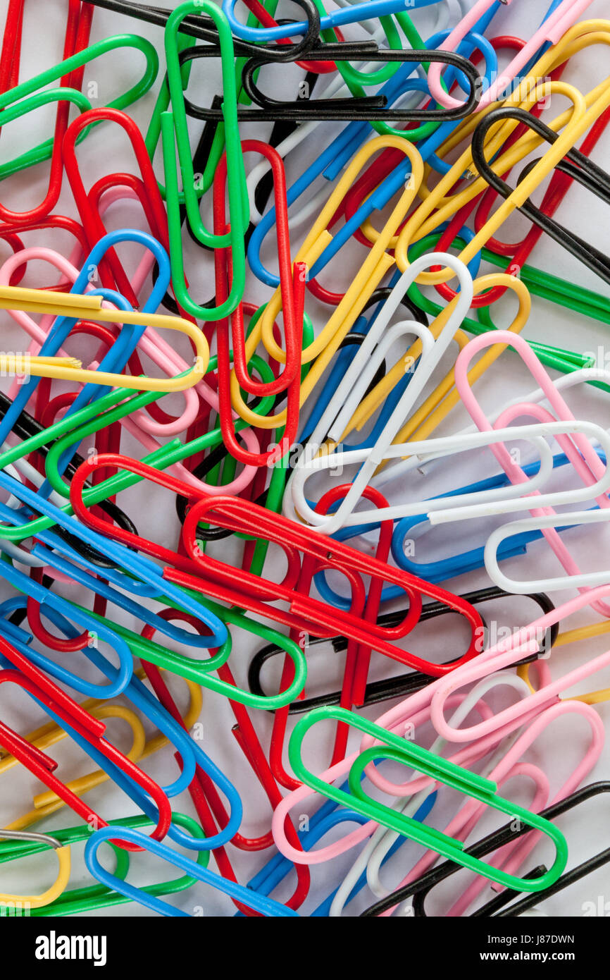 colour, paper clip, office, colour, model, design, project, concept