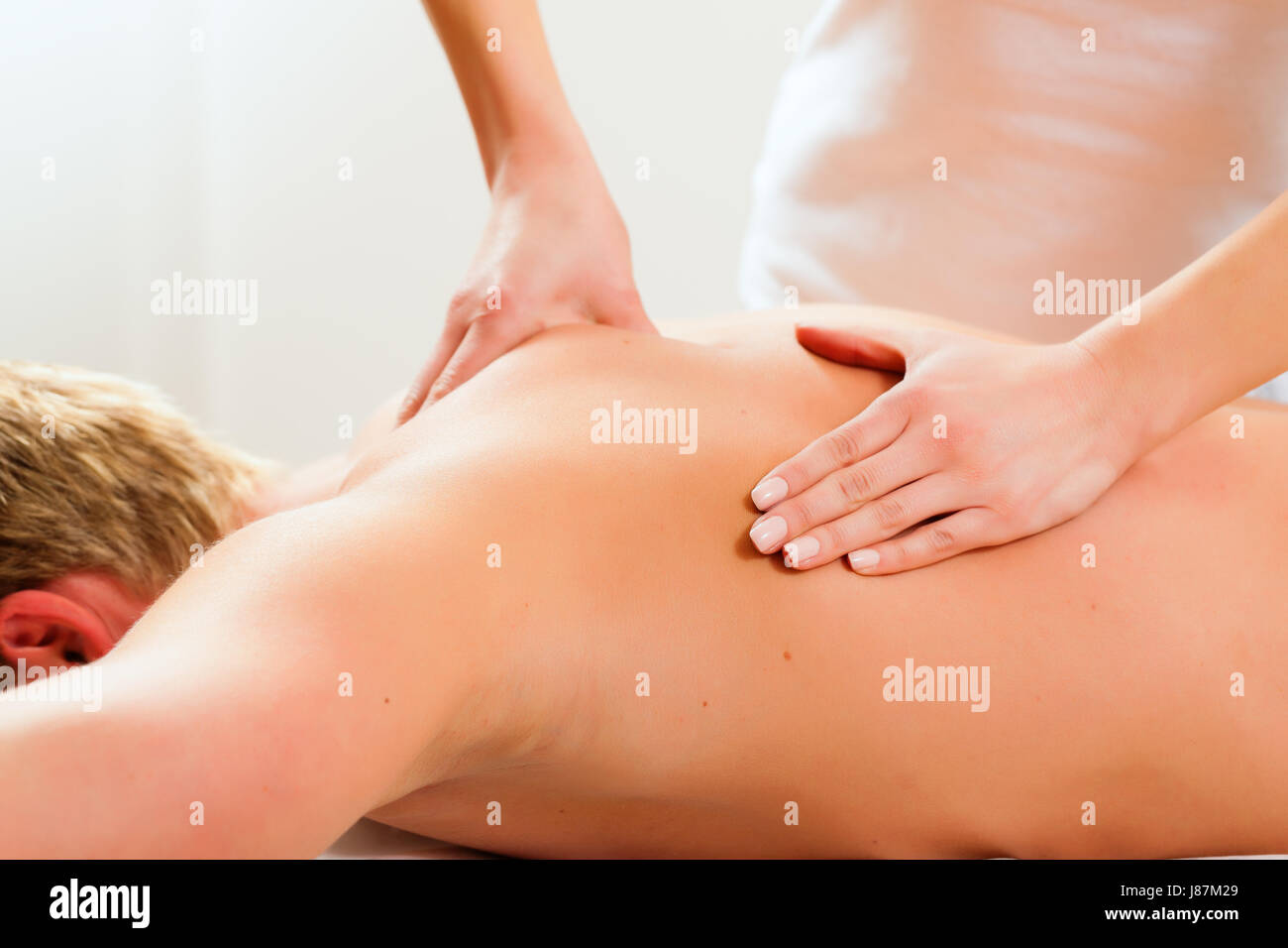 massage, physiotherapy, therapist, spa, wellness, doctor, physician, medic, Stock Photo