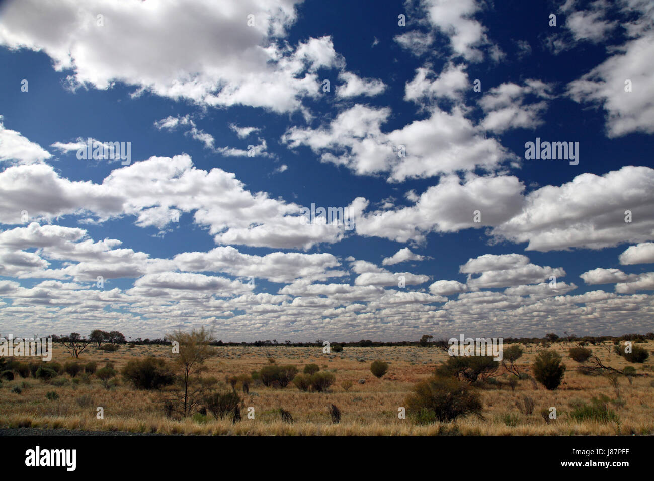 desert, wasteland, width, australia, loneliness, outback, clouds, desert, Stock Photo