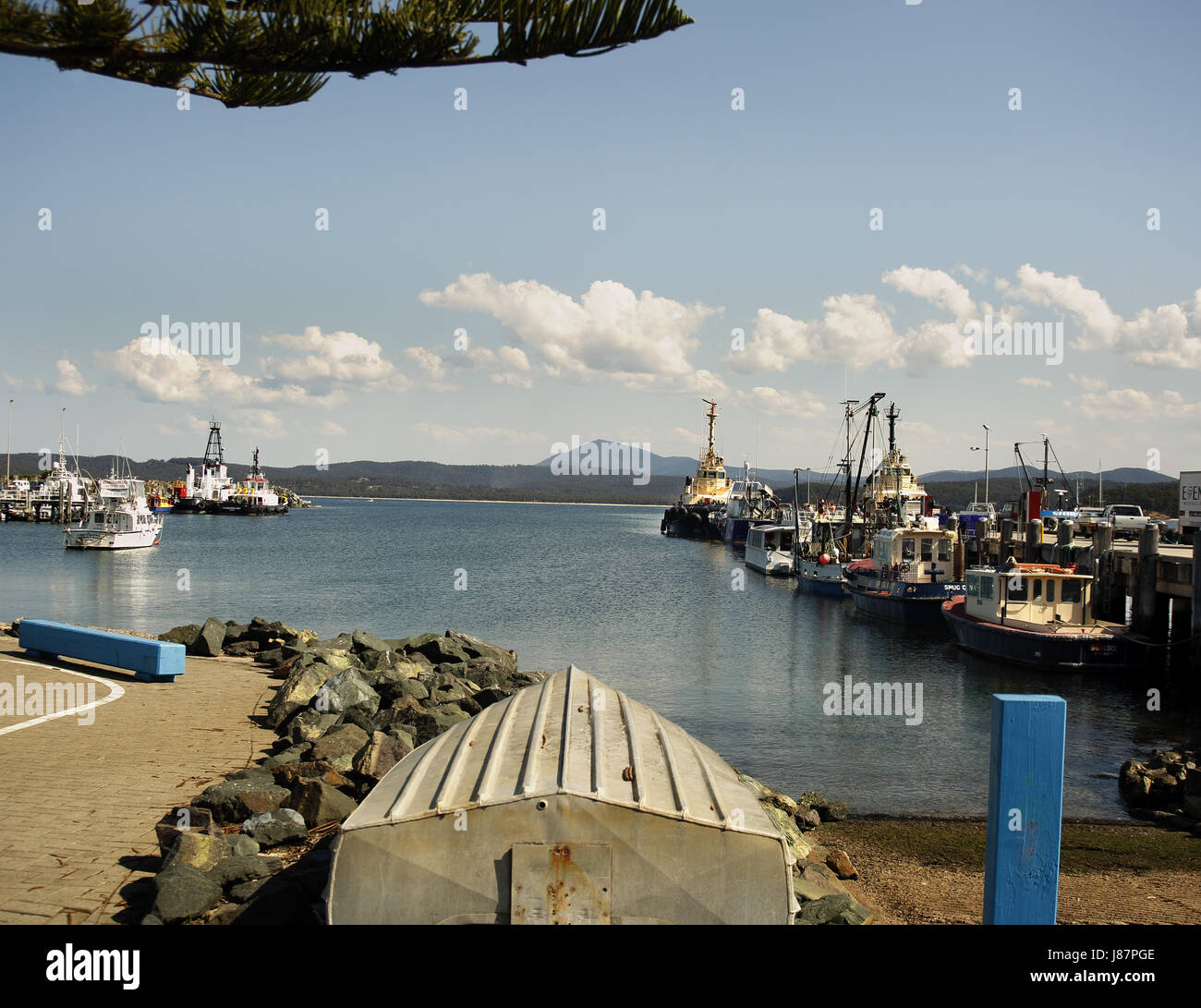 Eden Harbour, New South Wales, Australia, is the 3rd deepest port in the Southern Hemisphere Stock Photo