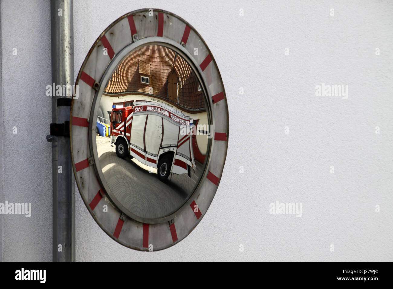 Fire Engine Mirrors city, town, fire brigade, fire engine, mirror, city, town, fire brigade ...