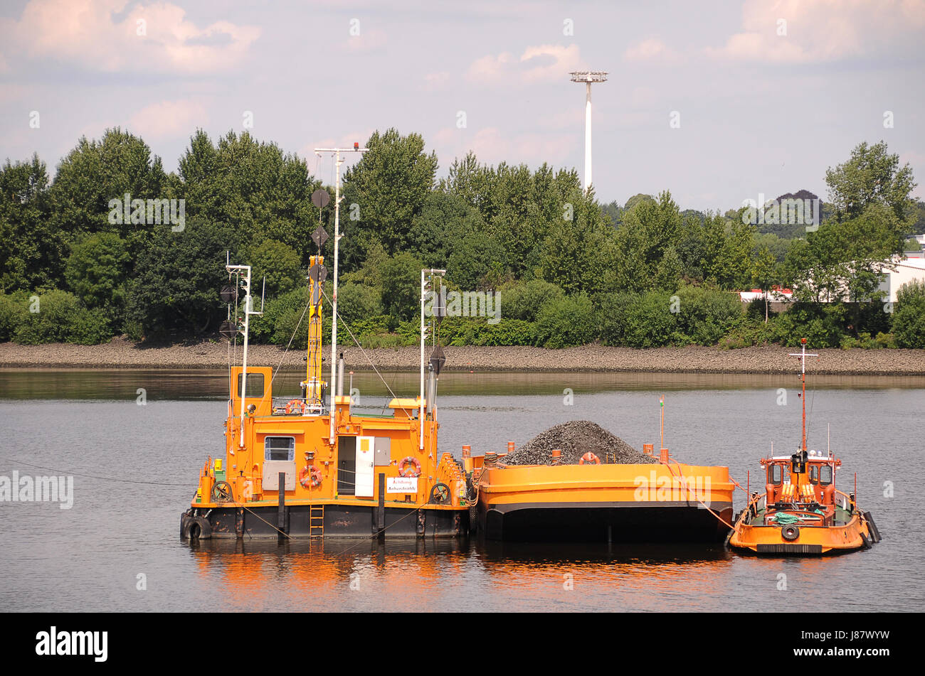 port operations Stock Photo