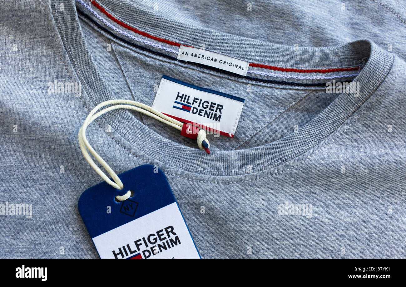 A Tommy Hilfiger t.shirt Stock Photo