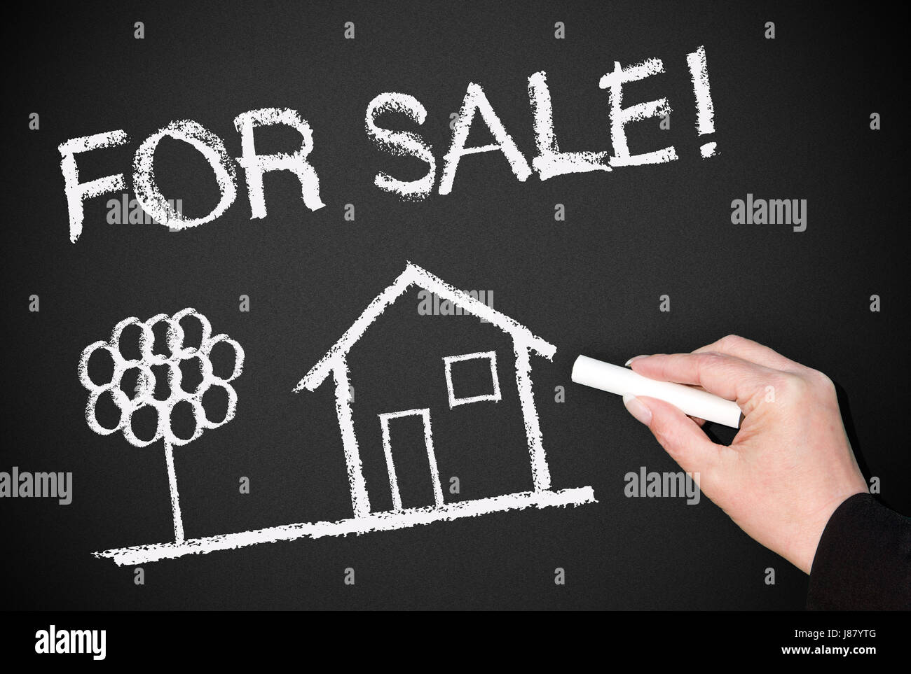 for sale! - house for sale Stock Photo