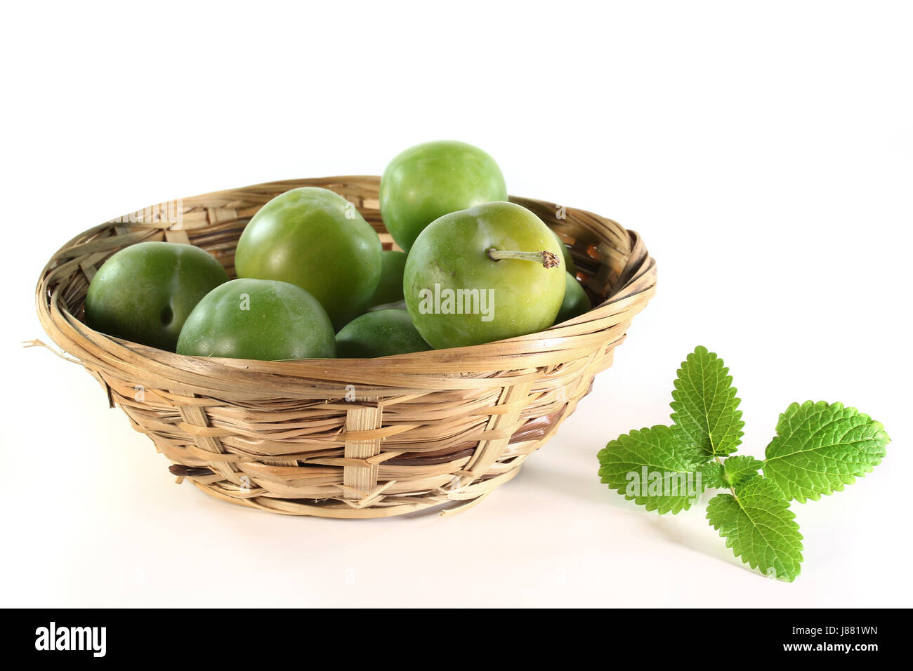 Eco green fruit stone fruit plum hires stock photography and images