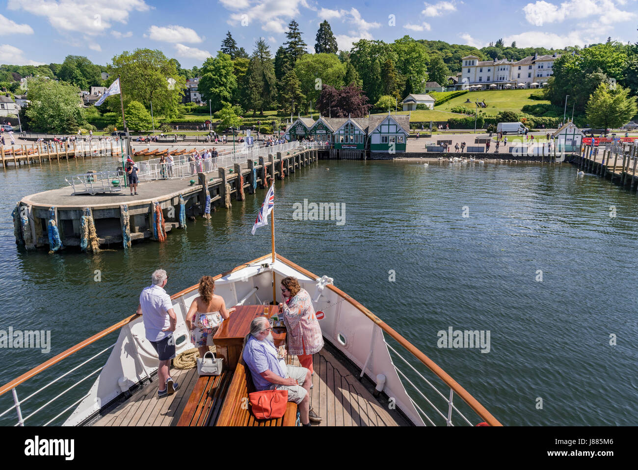 Lake district. Windermere steamer Bowness Stock Photo