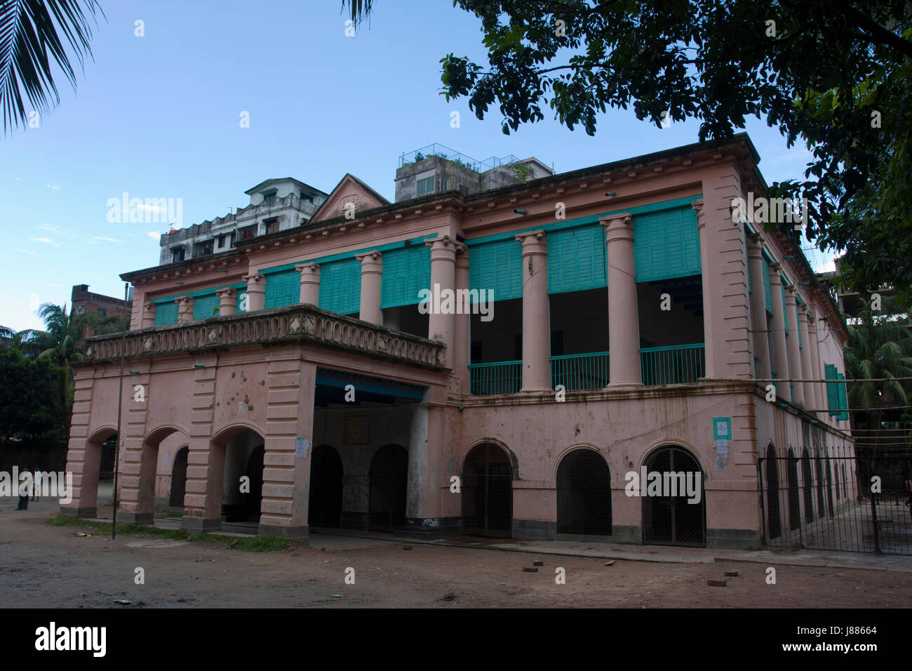 Pogose School at Chittaranjan Avenue in Old Dhaka. It was established in 1884 as the first private school of the country by NP Pogose, an Armenian mer Stock Photo