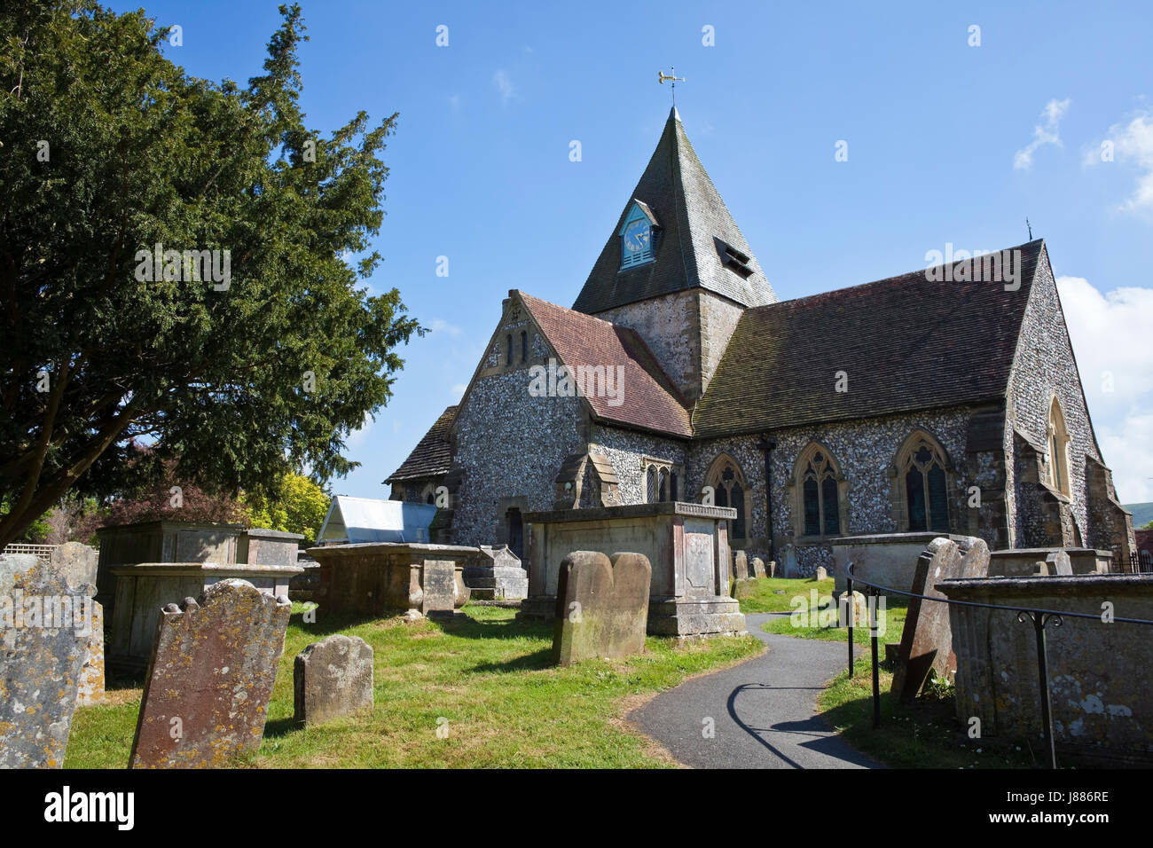 St Margaret's Church, Ditchling, Sussex Stock Photo
