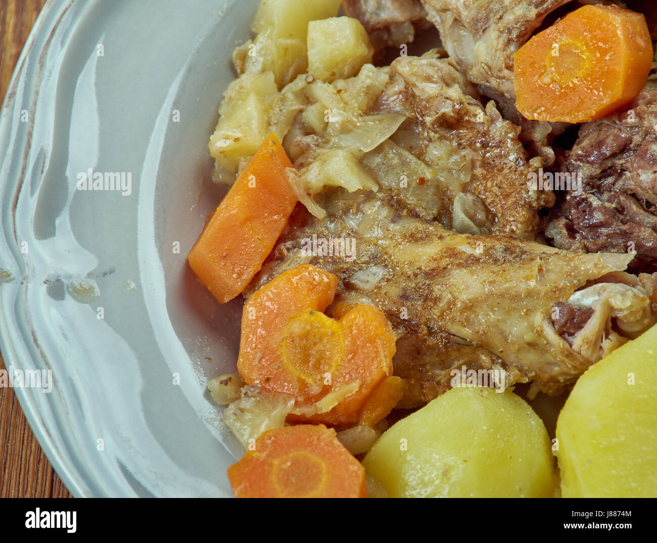 Stuffat tal-Fenek - national dish of Malta Stock Photo: 142781428 ...