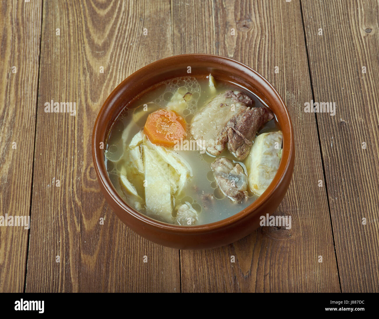 Klassische Wiener Rindsuppe Austrian beef soup Stock Photo Alamy