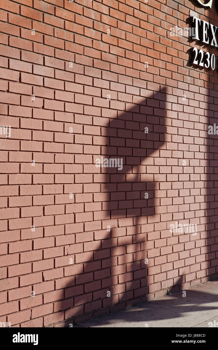 Commercial brick building in downtown Los Angeles, California Stock