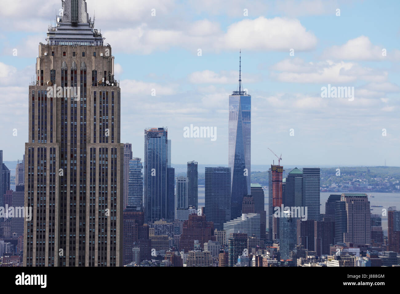 A Tight view of the Manhattan skyline Stock Photo - Alamy