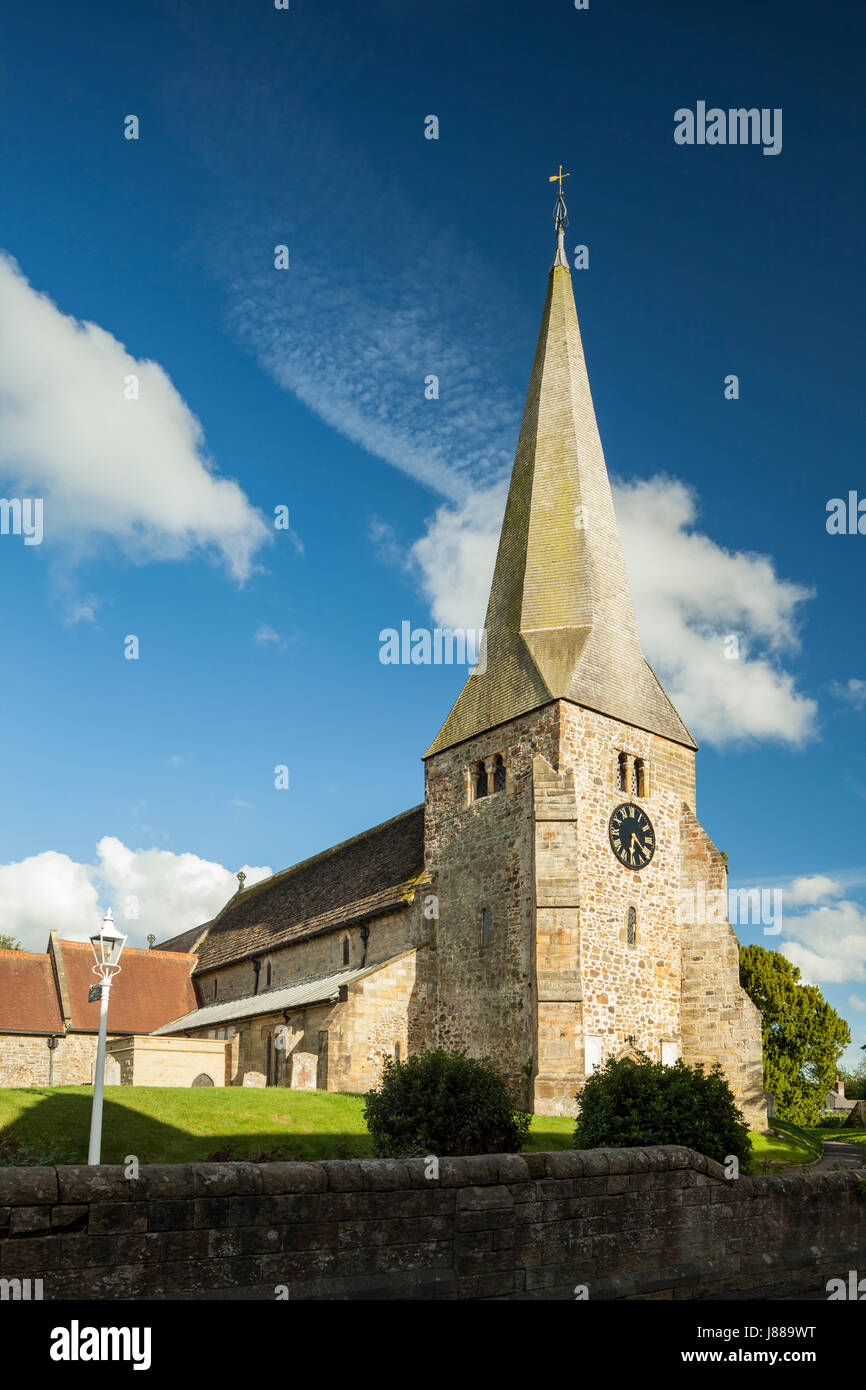 Church of St Andrew & St Mary in Fletching, East Sussex, England. Stock Photo
