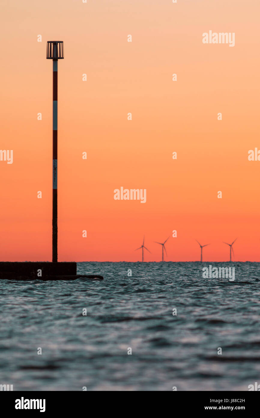 Sunset at Minnis Bay with wind farm Stock Photo Alamy Sunset at Minnis Bay with wind farm Stock Photo Alamy