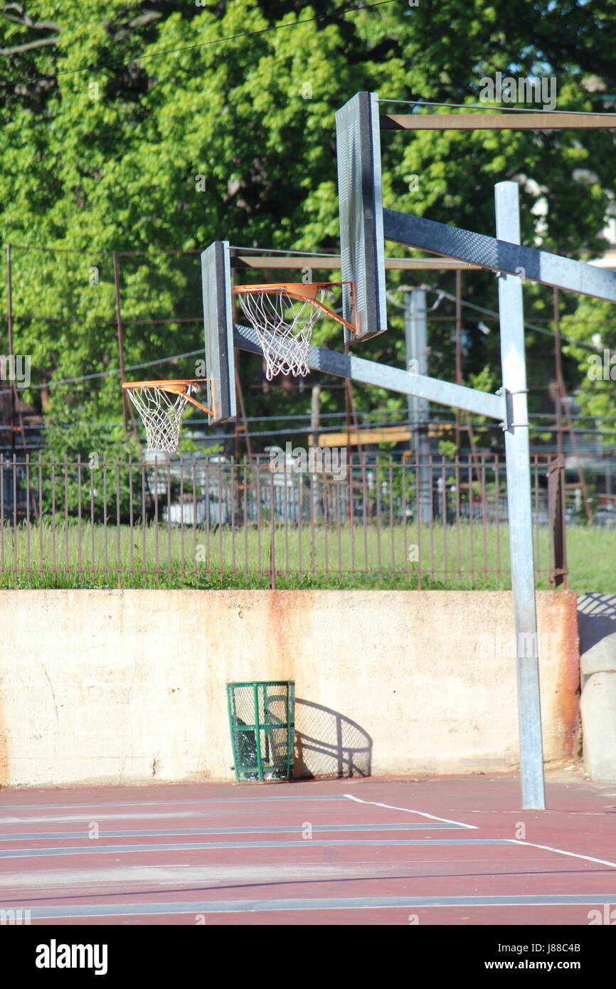 Empty bench basketball court hires stock photography and images Alamy