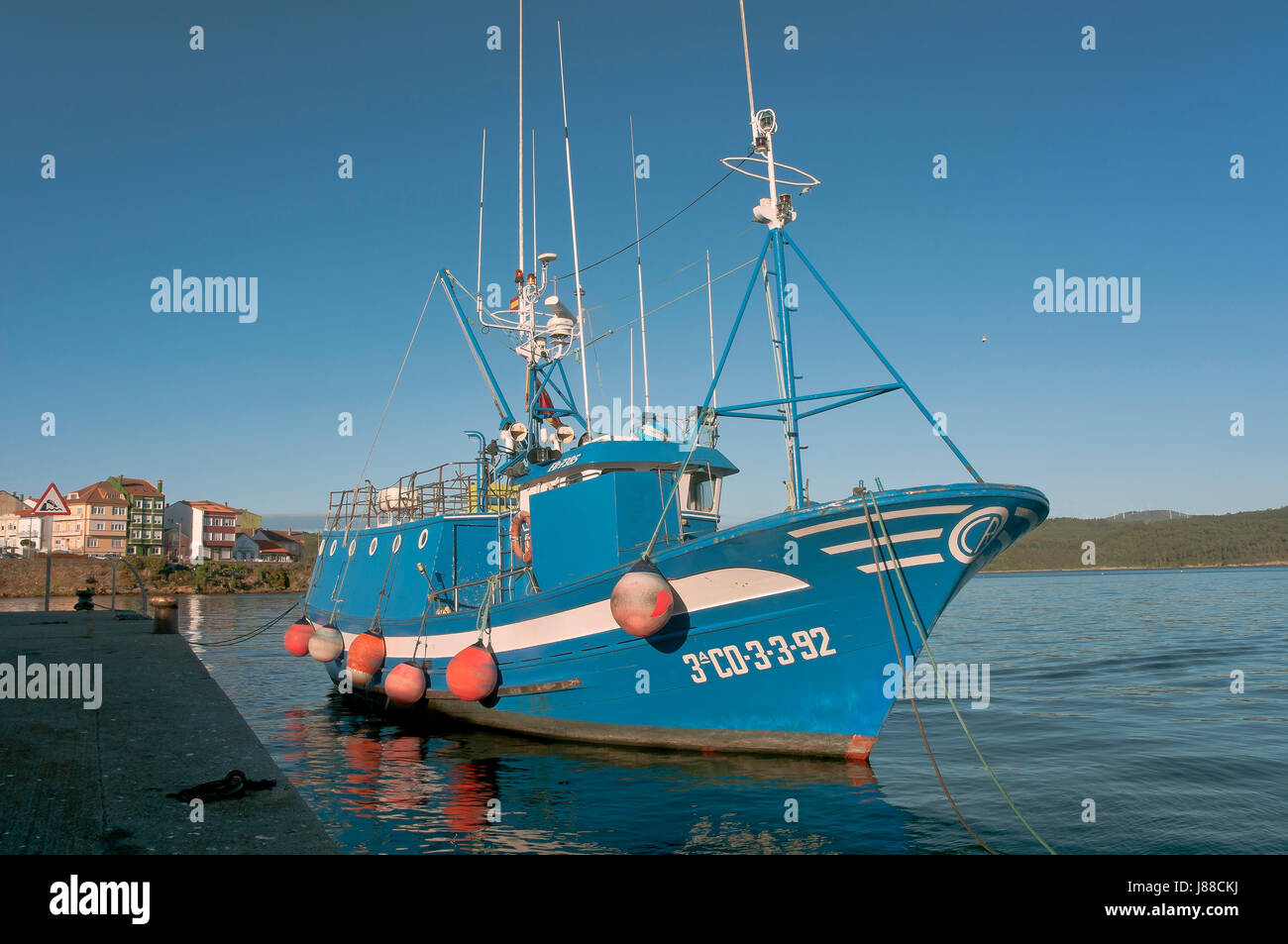 Fishing port, Camarinas, La Coruna province, Region of Galicia, Spain, Europe Stock Photo