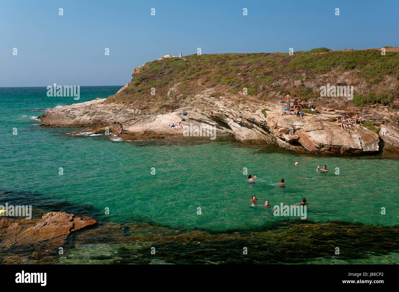 Esteiro beach, Ribadeo, Lugo province, Region of Galicia, Spain, Europe Stock Photo