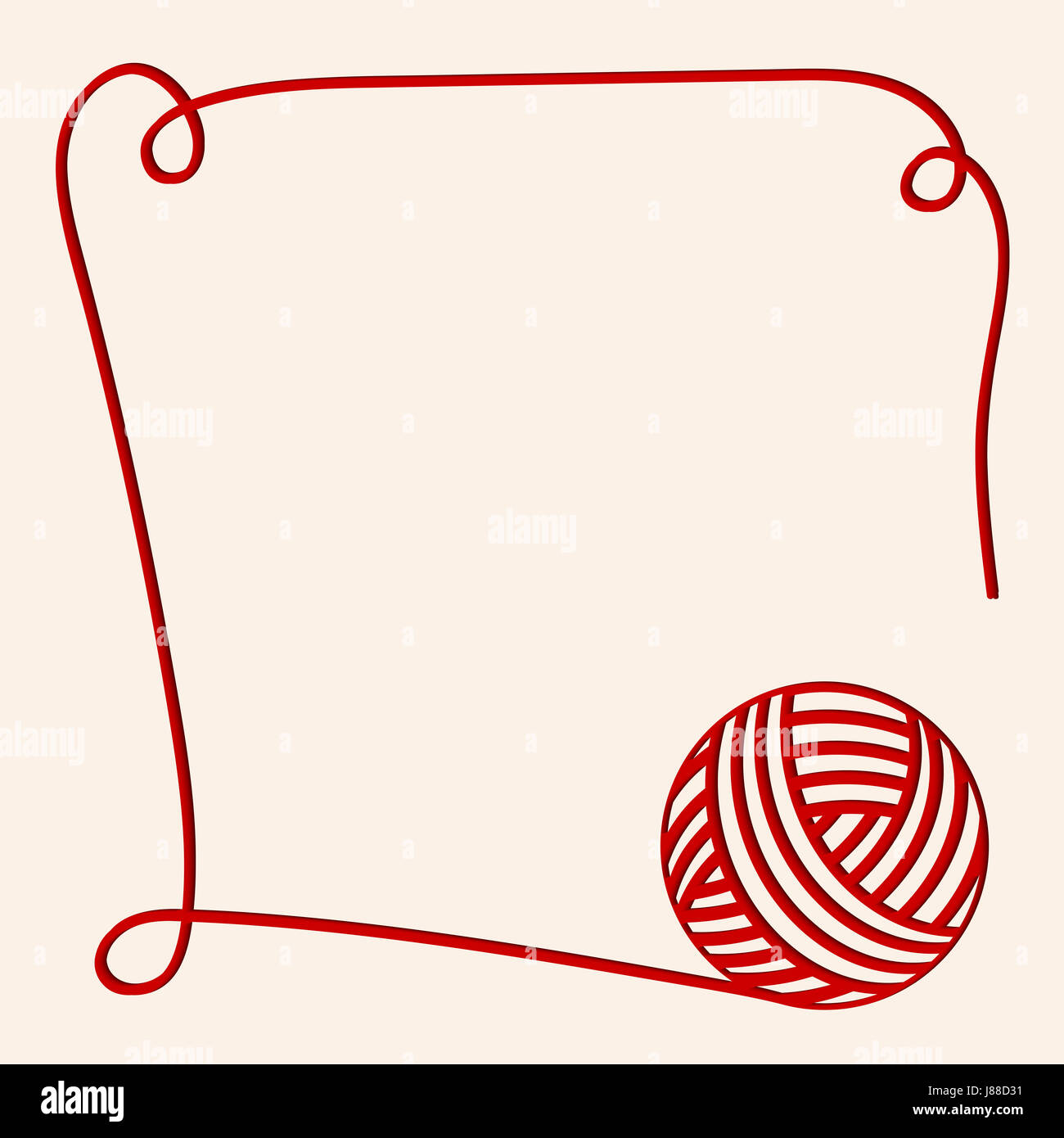 Yarn Clipart Border