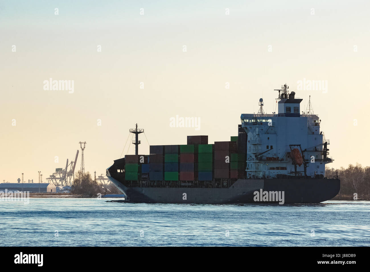 Brand new container ship hi-res stock photography and images - Alamy