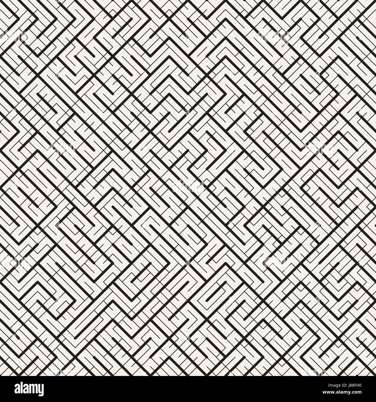 Irregular Techno Maze Lines. Abstract Geometric Background Design ...