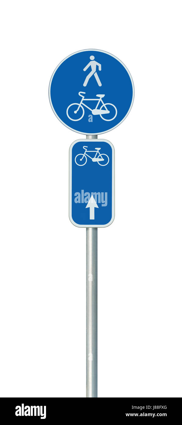 Bicycle route number, cycling and pedestrian lane road sign, large ...