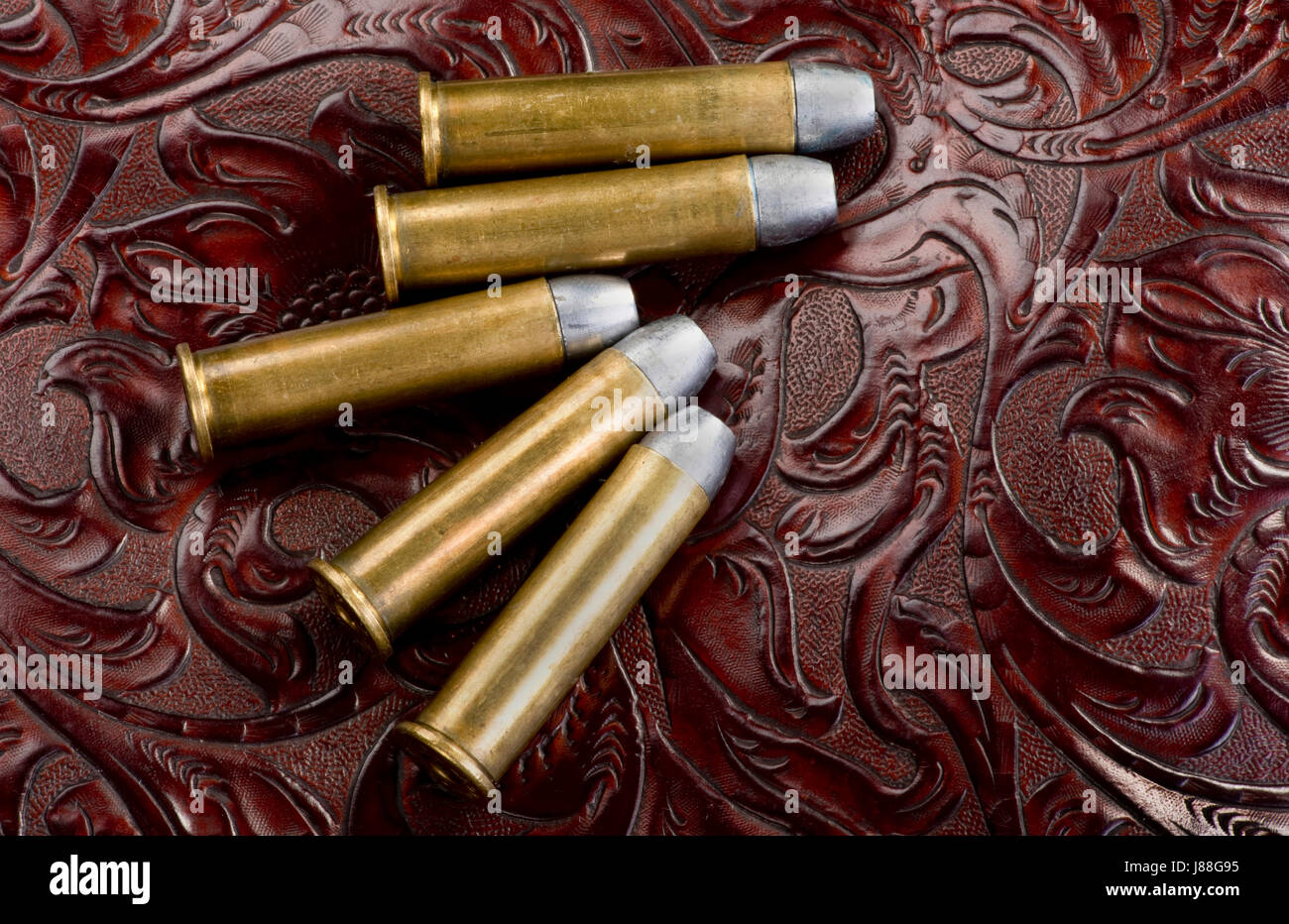 45-60 riffle brass bullets with room for your type. Stock Photo