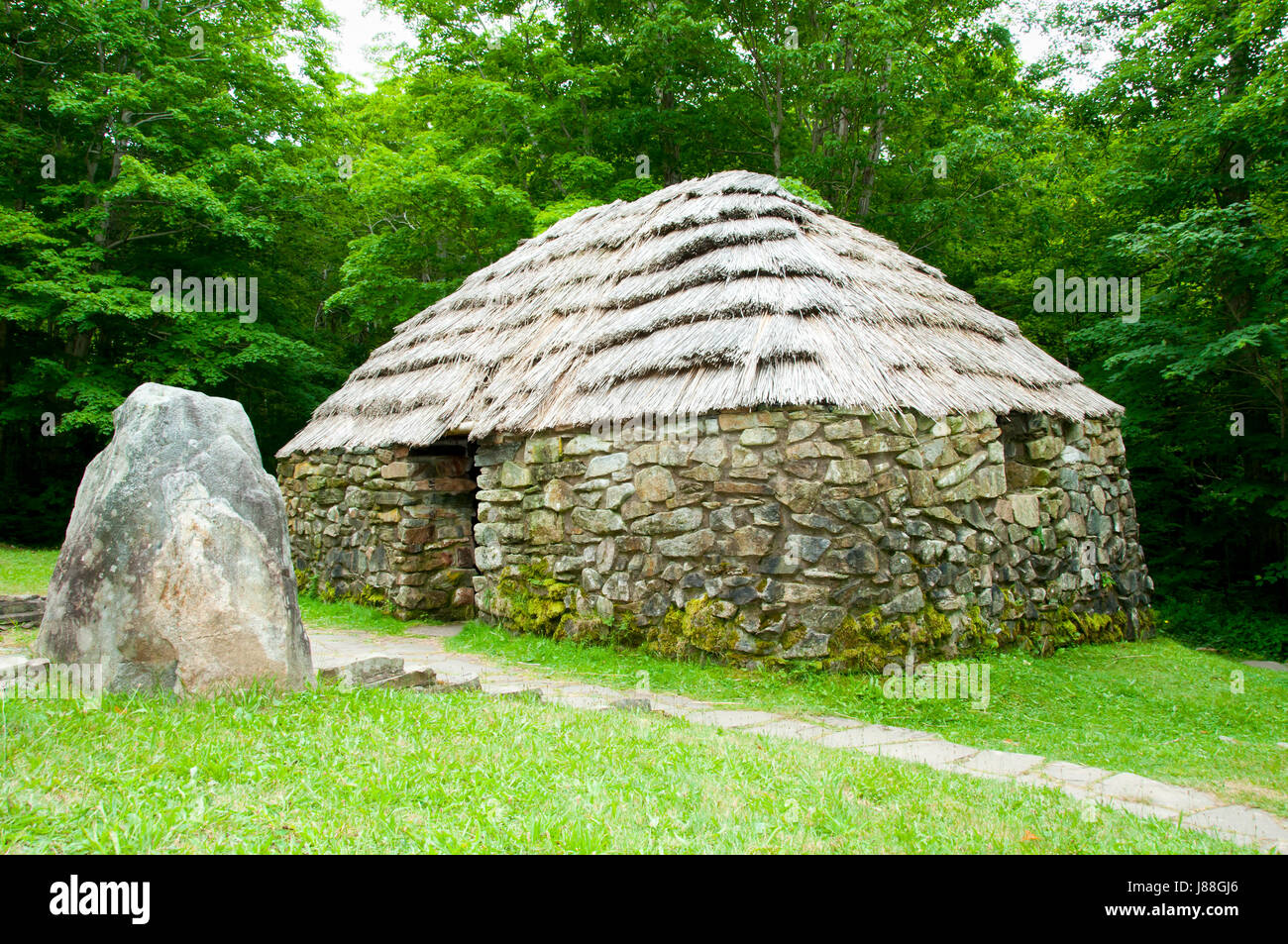 The Lone Shieling - Nova Scotia - Canada Stock Photo