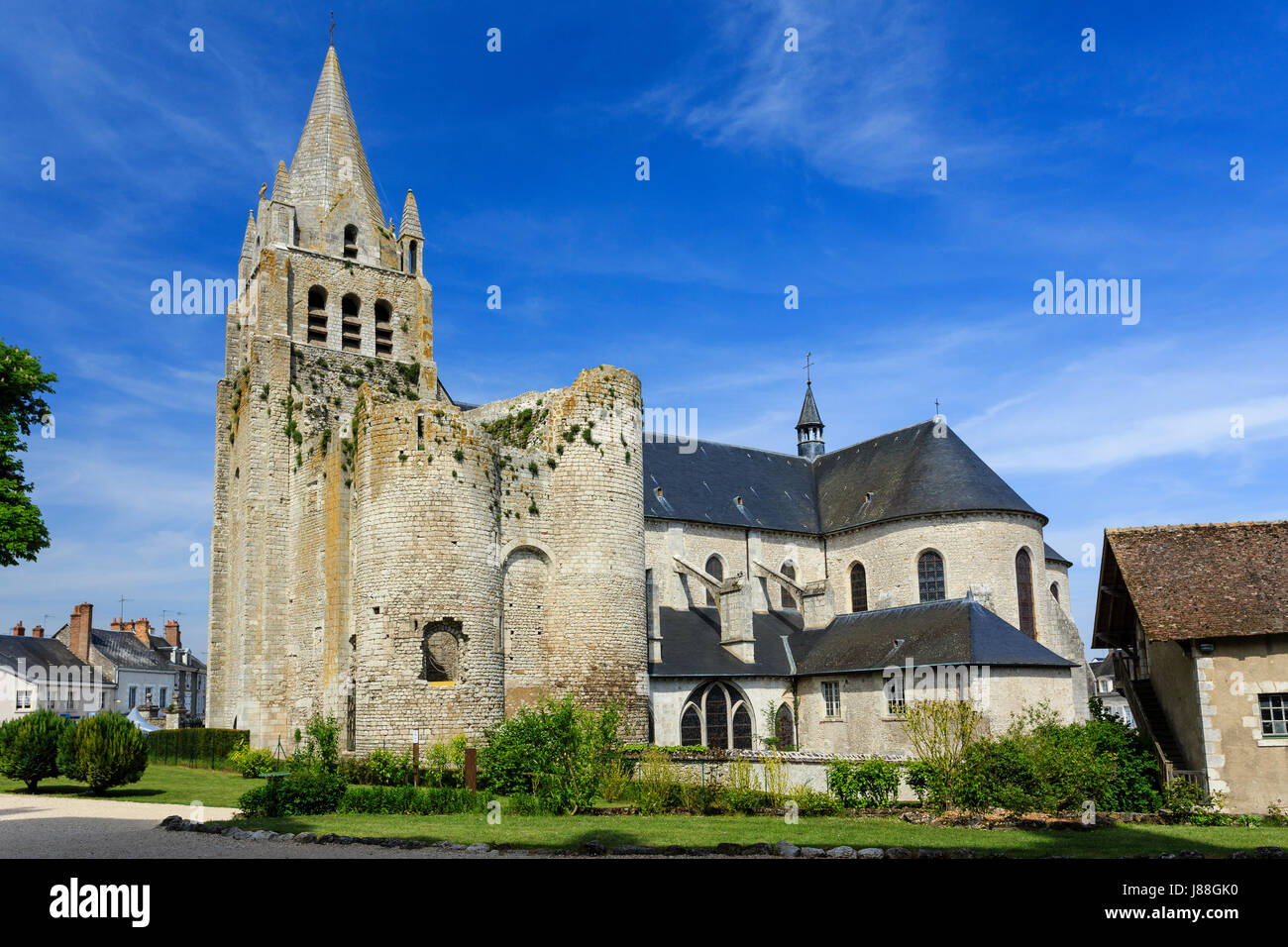France, Loiret, Meung-sur-Loire, Saint-Liphard church Stock Photo