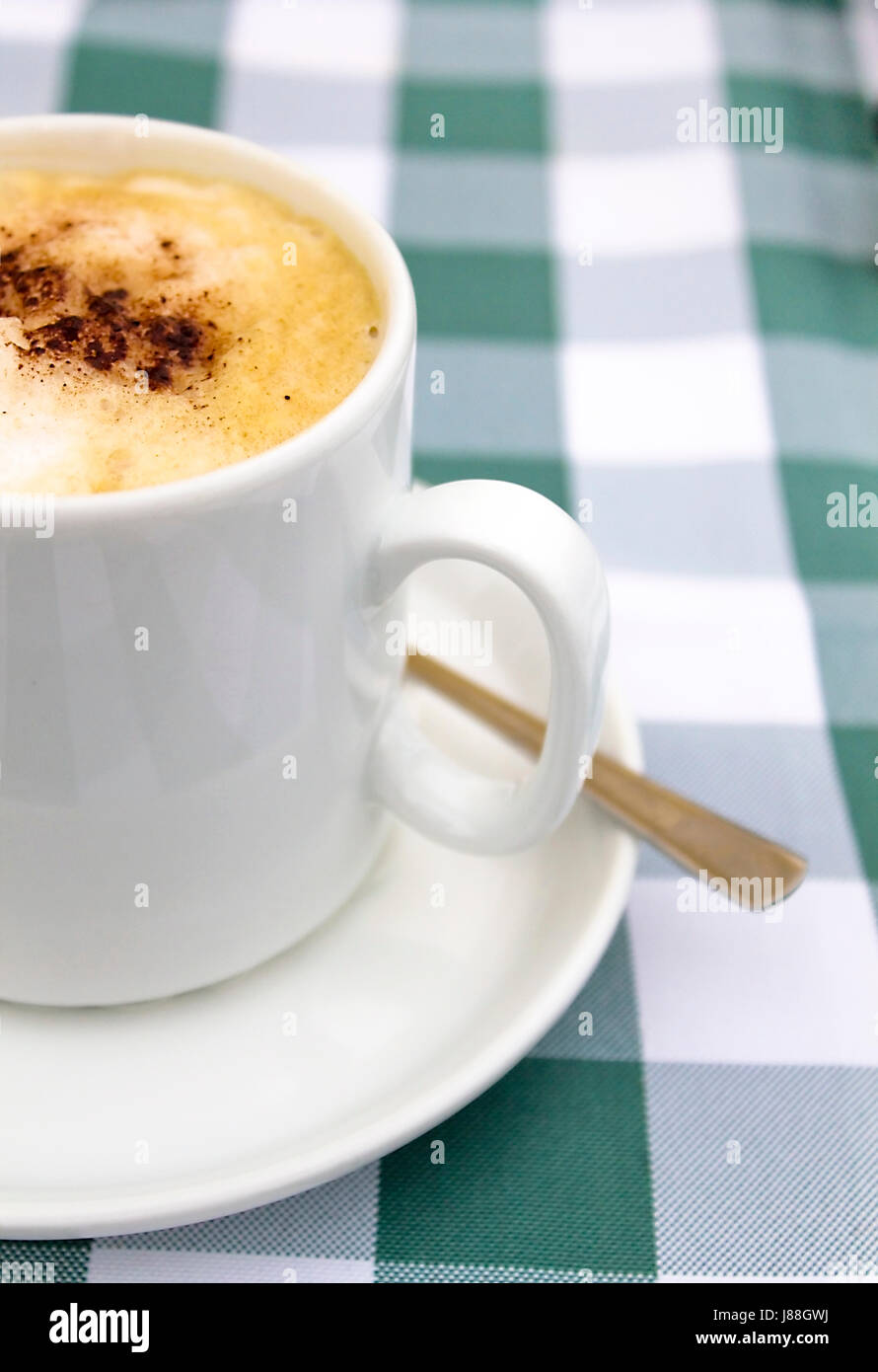 cafe, cup, drink, drinking, bibs, green, cappuccino, cappuchino, coffee, Stock Photo