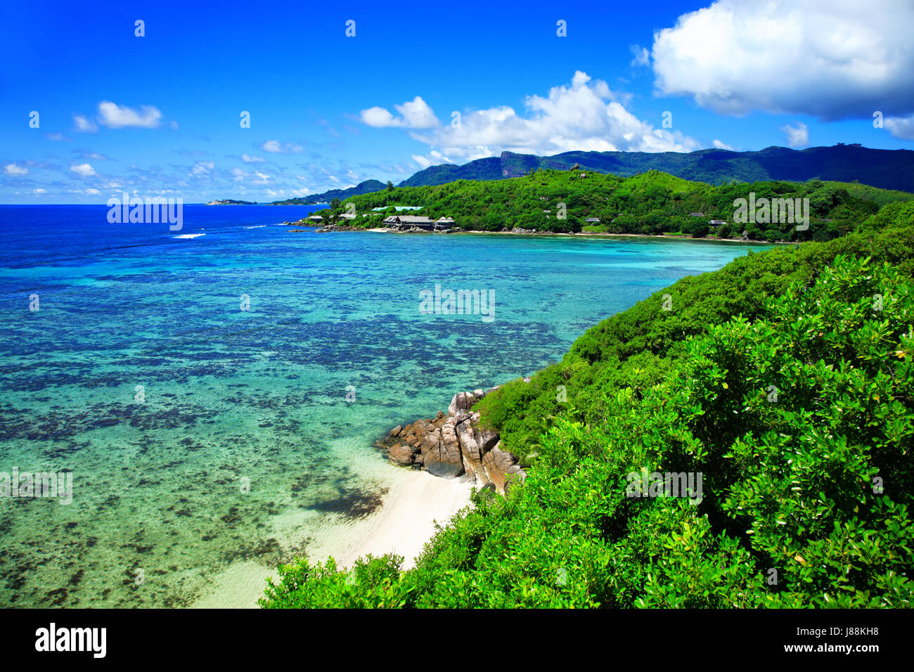 Island Moyenne, Sainte Anne Marine National Park, Island Mahé, Republic of Seychelles. Island