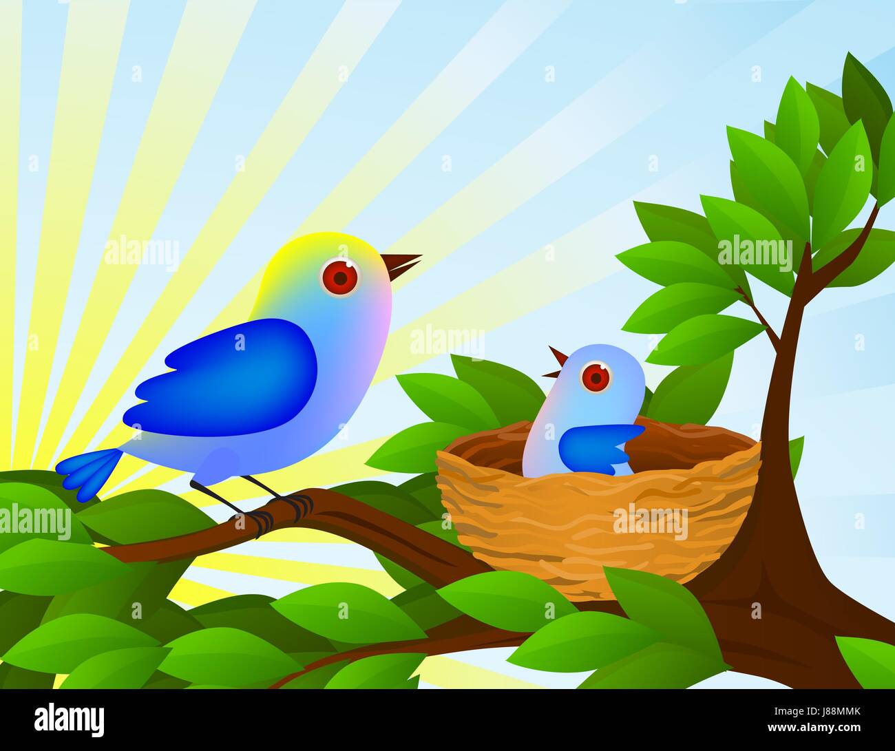 Bird nest illustration hi-res stock photography and images - Alamy Bird nest illustration hi-res stock photography and images - Alamy