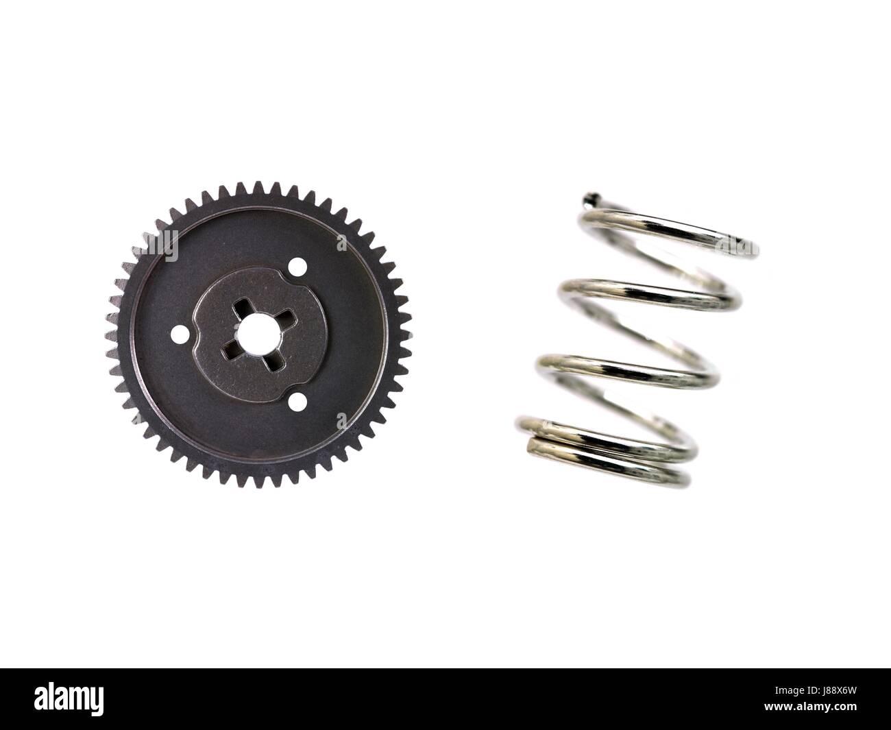 close, tool, component, isolated, industrial, hardware, iron, spring, bouncing, Stock Photo