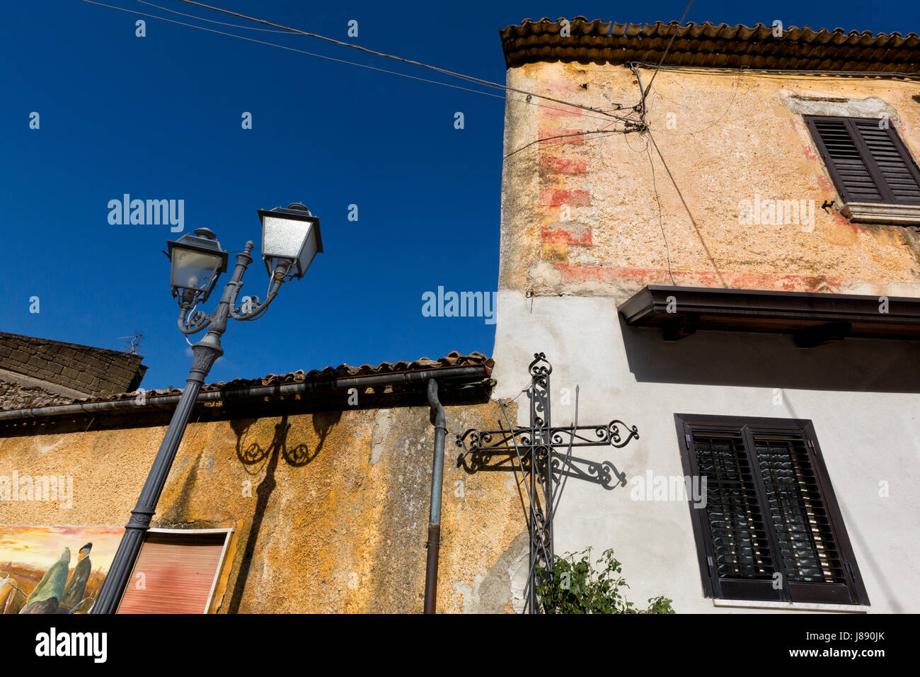 Cervinara (Avellino) - The old city centre Stock Photo