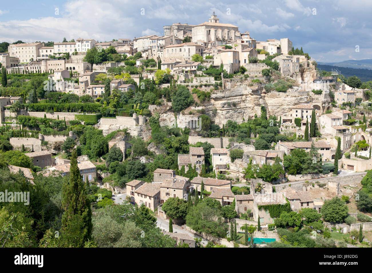France Provence House Building Houses City Town Hill France City View Stock Photo Alamy
