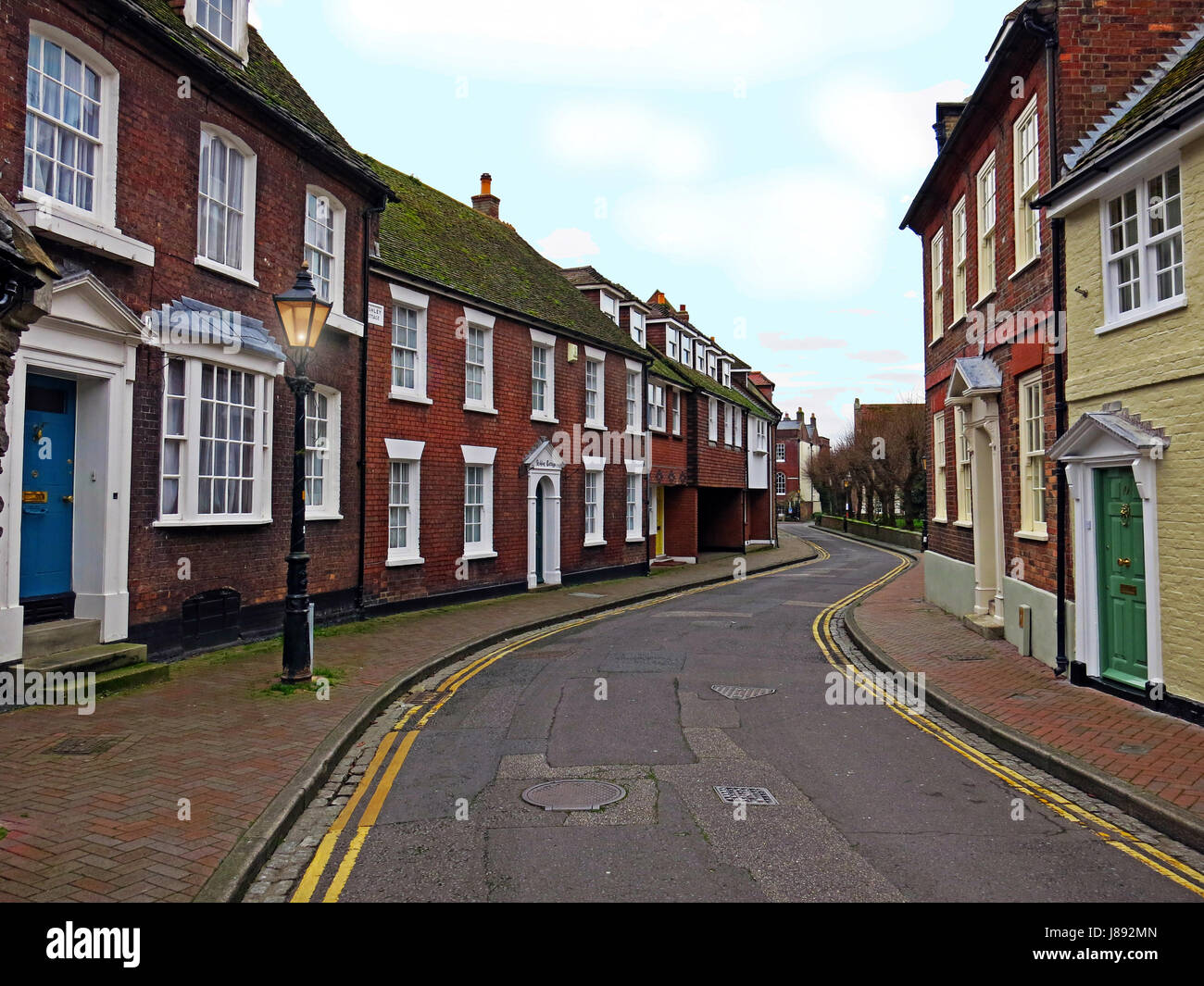 Church Street in the Old Town district of Poole, Dorset, England Stock Photo