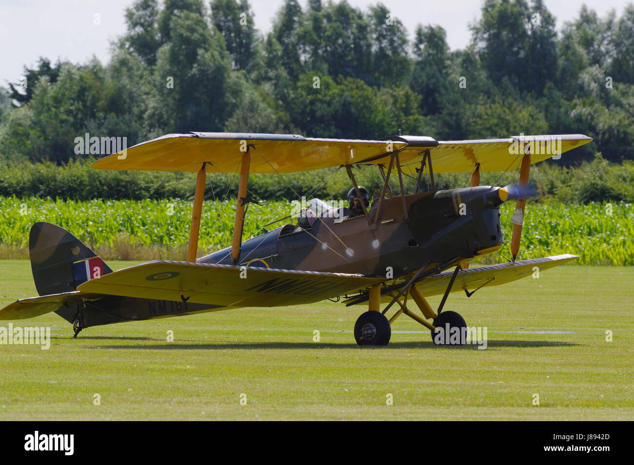 de Havilland DH 82B Queen Bee Drone, LF858, G-BLUZ, Stock Photo