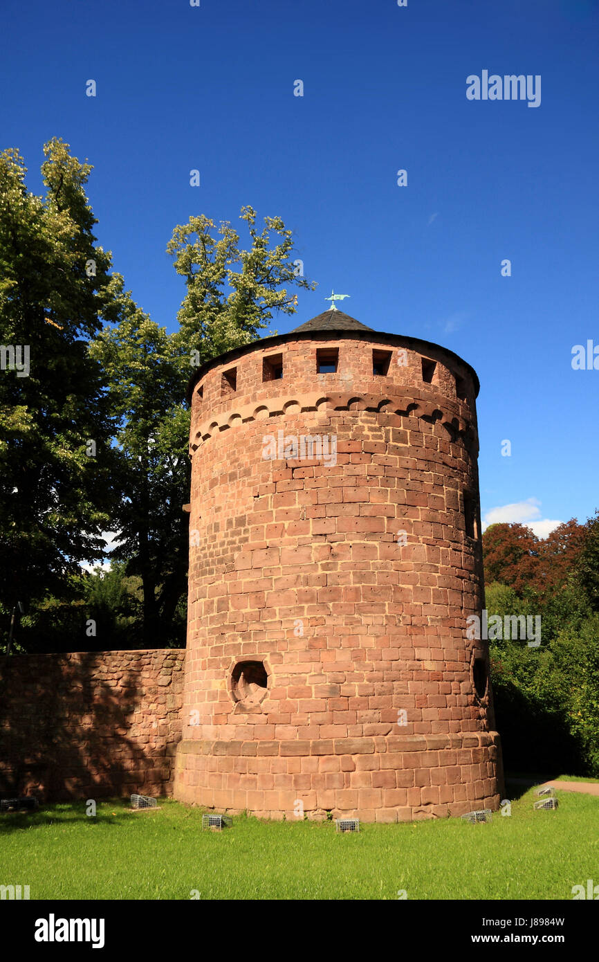 tower of the castle in kerpen illingen / saarland Stock Photo