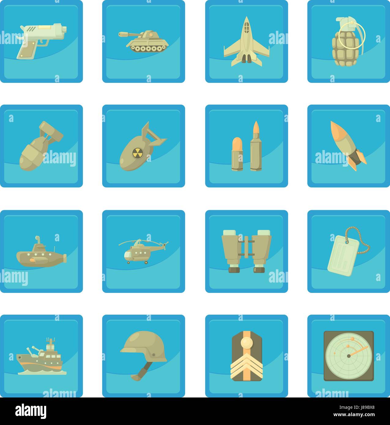 Military icon blue app Stock Vector Image & Art - Alamy
