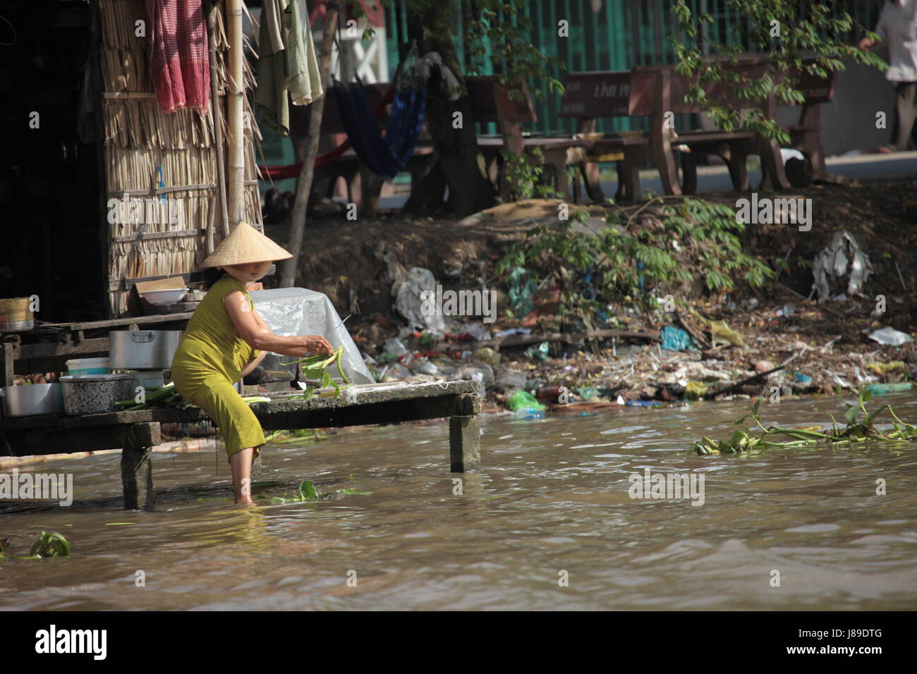 life on the mekong Stock Photo